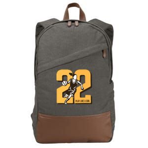 Basketball Player Cotton Canvas Backpack