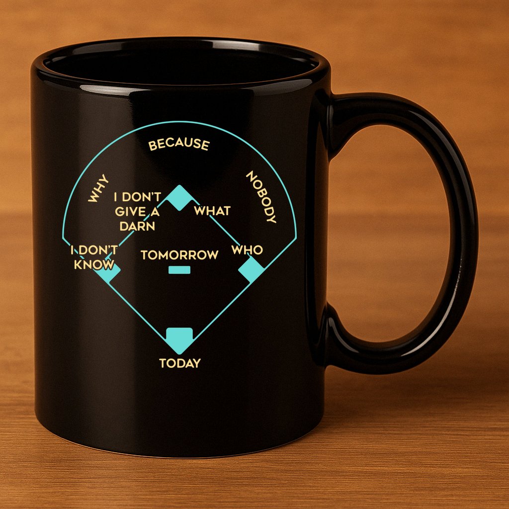Baseball Positions 11oz C Handle Ceramic Mug