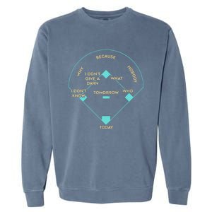 Baseball Positions Garment-Dyed Sweatshirt