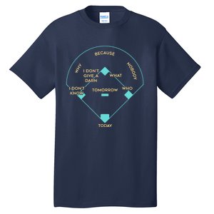 Baseball Positions Tall T-Shirt