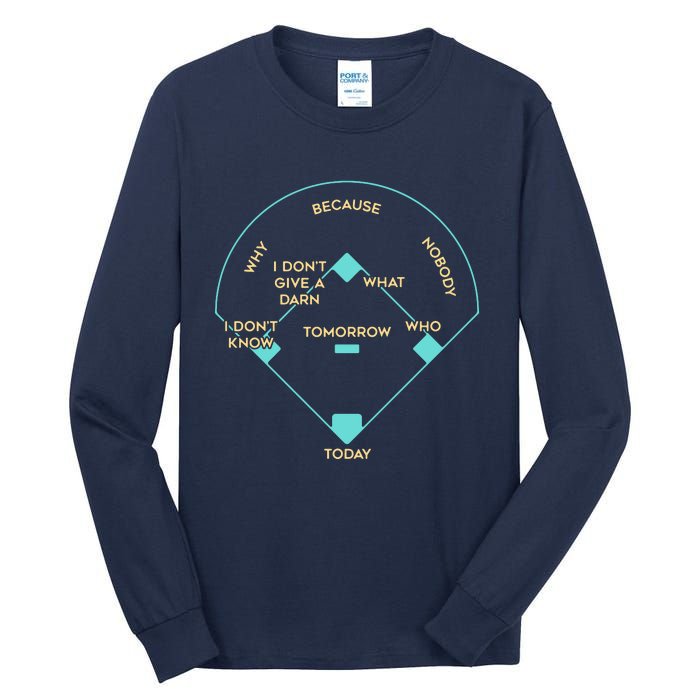 Baseball Positions Tall Long Sleeve T-Shirt