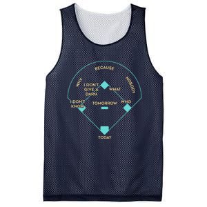 Baseball Positions Mesh Reversible Basketball Jersey Tank