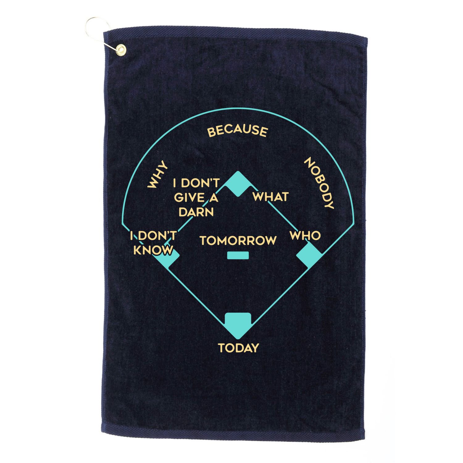 Baseball Positions Golf Towel