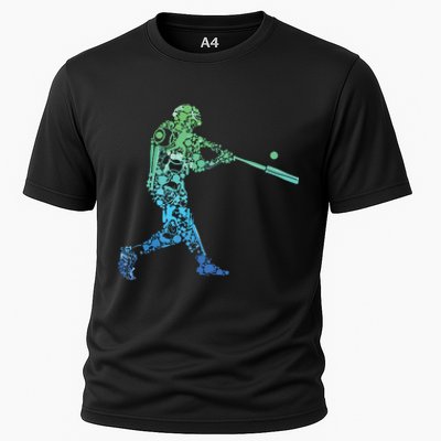 Baseball Player Batter Cooling Performance Crew T-Shirt