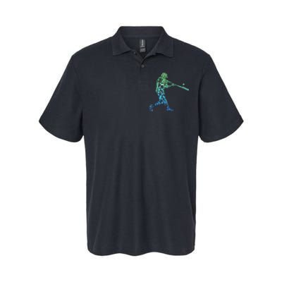 Baseball Player Batter Softstyle Adult Sport Polo