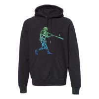 Baseball Player Batter Premium Hoodie