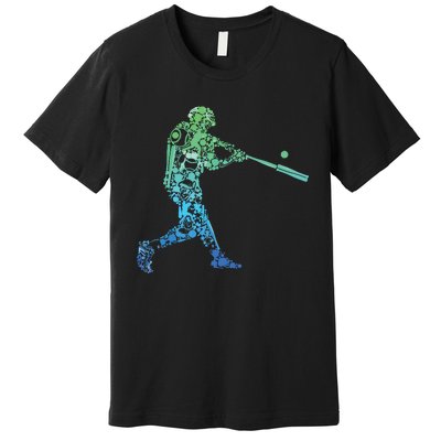 Baseball Player Batter Premium T-Shirt