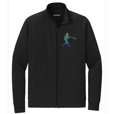 Baseball Player Batter Stretch Full-Zip Cadet Jacket