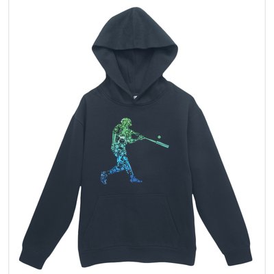 Baseball Player Batter Urban Pullover Hoodie