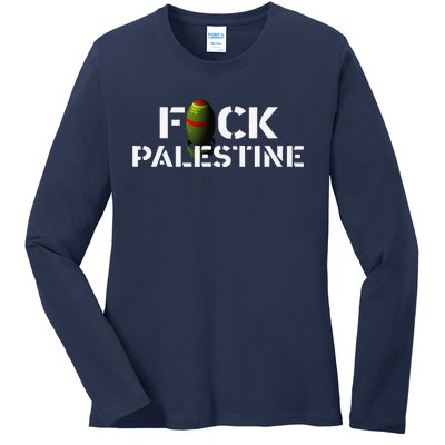 Bomb Palestine Ladies Long Sleeve Shirt