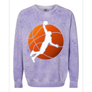 Basketball Player Basketballer Sports Graphic Colorblast Crewneck Sweatshirt