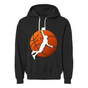 Basketball Player Basketballer Sports Graphic Garment-Dyed Fleece Hoodie