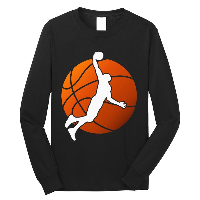 Basketball Player Basketballer Sports Graphic Long Sleeve Shirt