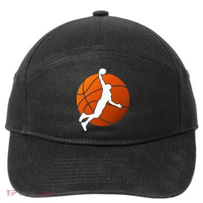Basketball Player Basketballer Sports Graphic 7-Panel Snapback Hat