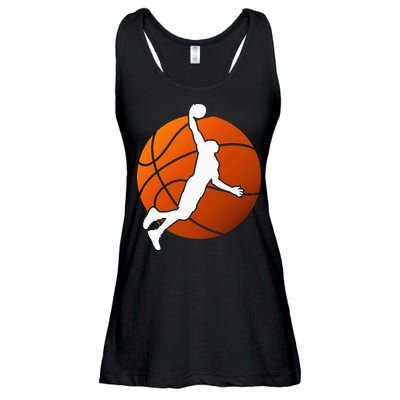 Basketball Player Basketballer Sports Graphic Ladies Essential Flowy Tank