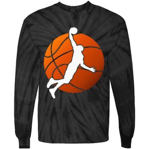 Basketball Player Basketballer Sports Graphic Tie-Dye Long Sleeve Shirt