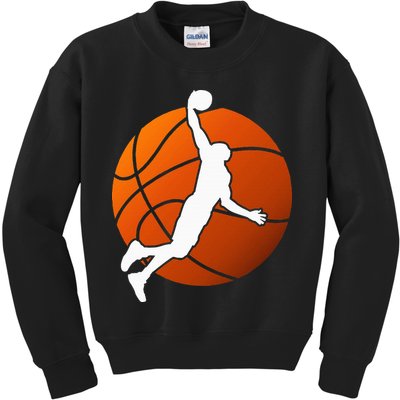 Basketball Player Basketballer Sports Graphic Kids Sweatshirt
