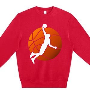 Basketball Player Basketballer Sports Graphic Premium Crewneck Sweatshirt