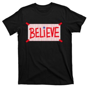 Believe Philadelphia Baseball Player T-Shirt