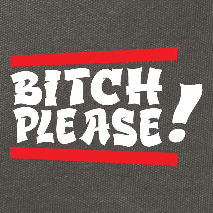 Bitch Please Cotton Canvas Backpack