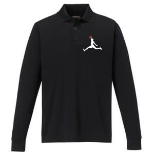 Basketball player Performance Long Sleeve Polo