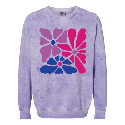 Bi Pride Bisexual Pride Colorblast Crewneck Sweatshirt