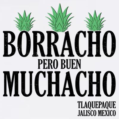 Borracho Pero Buen Muchacho Tlaquepaque Jalisco Mexico T-Shirt