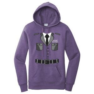 British Policeman Bobby Copper Police Halloween Costume Women's Pullover Hoodie