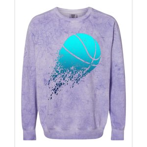 Basketball Player Bball Coach Fan Baller Sports Colorblast Crewneck Sweatshirt