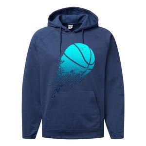 Basketball Player Bball Coach Fan Baller Sports Performance Fleece Hoodie