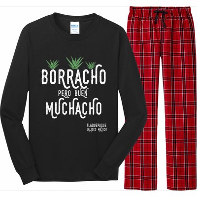 Borracho Pero Buen Muchacho Mexico Saying Long Sleeve Pajama Set