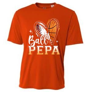 Ball Pepa Baseball Basketball Pepa Grandpa Fathers Day Gift Cooling Performance Crew T-Shirt