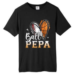 Ball Pepa Baseball Basketball Pepa Grandpa Fathers Day Gift Tall Fusion ChromaSoft Performance T-Shirt