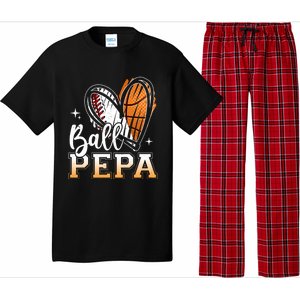 Ball Pepa Baseball Basketball Pepa Grandpa Fathers Day Gift Pajama Set