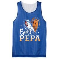 Ball Pepa Baseball Basketball Pepa Grandpa Fathers Day Gift Mesh Reversible Basketball Jersey Tank