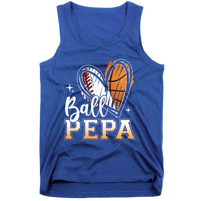 Ball Pepa Baseball Basketball Pepa Grandpa Fathers Day Gift Tank Top