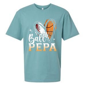 Ball Pepa Baseball Basketball Pepa Grandpa Fathers Day Gift Sueded Cloud Jersey T-Shirt