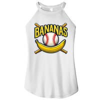 Banana Playing Baseball Fruit Lover Baseball Player Banana Women's Perfect Tri Rocker Tank