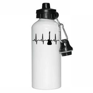 Bass Player Bass Guitar Player Heartbeat Aluminum Water Bottle