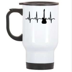 Bass Player Bass Guitar Player Heartbeat Stainless Steel Travel Mug