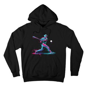 Baseball Player Baseball Drip For Ice Cream Hoodie