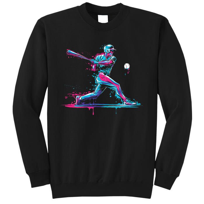 Baseball Player Baseball Drip For Ice Cream Sweatshirt