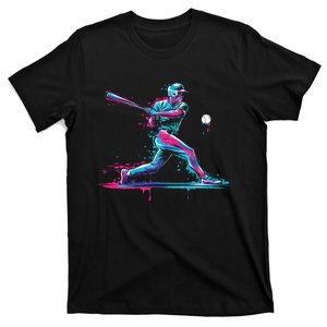 Baseball Player Baseball Drip For Ice Cream T-Shirt