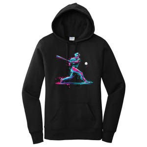 Baseball Player Baseball Drip For Ice Cream Women's Pullover Hoodie