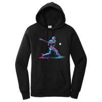 Baseball Player Baseball Drip For Ice Cream Women's Pullover Hoodie