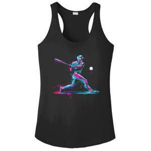 Baseball Player Baseball Drip For Ice Cream Ladies PosiCharge Competitor Racerback Tank