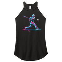 Baseball Player Baseball Drip For Ice Cream Women's Perfect Tri Rocker Tank