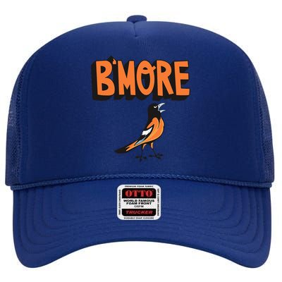 Baltimore Pride Bmore Maryland Md High Crown Mesh Back Trucker Hat