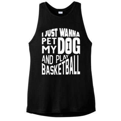 Basketball Player  Basketball Lover Ladies PosiCharge Tri-Blend Wicking Tank