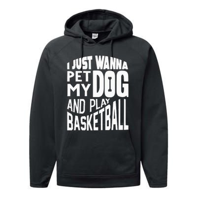 Basketball Player  Basketball Lover Performance Fleece Hoodie